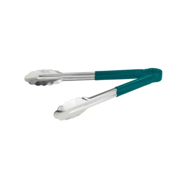 PINZA INOXIDABLE MANGO PLASTICO VERDE 12PLG