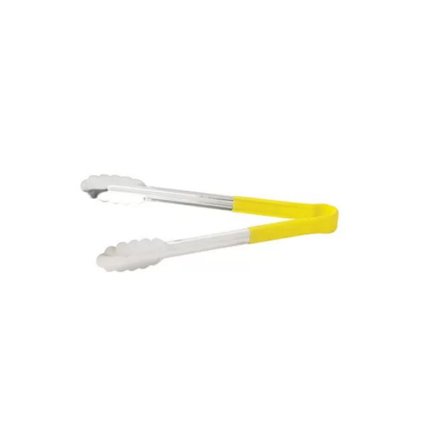 PINZA INOXIDABLE MANGO PLASTICO AMARILLO 9PLG