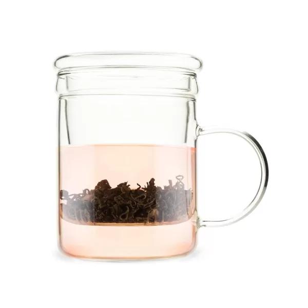 TAZA CON INFUSOR DE TE PINKY UP 12 OZ
