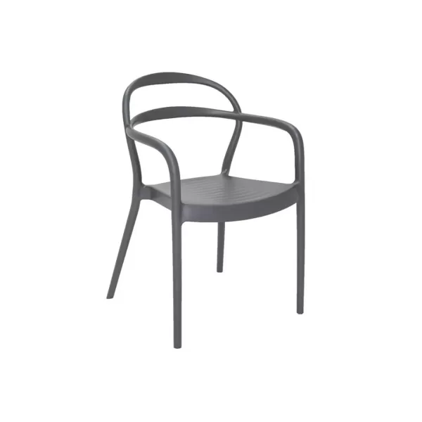 SILLA SISSI CON BRAZO GRAFITO