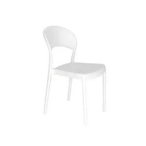 SILLA SISSI CON RESPALDO CERRADO BLANCA