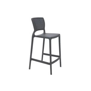 SILLA SAFIRA BAR GRAFITO