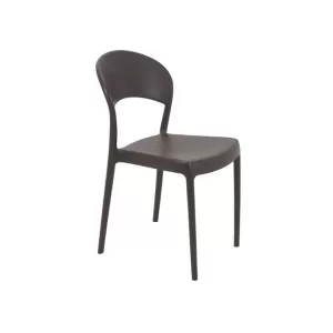 SILLA SISSI CON RESPALDO CERRADO MARRON