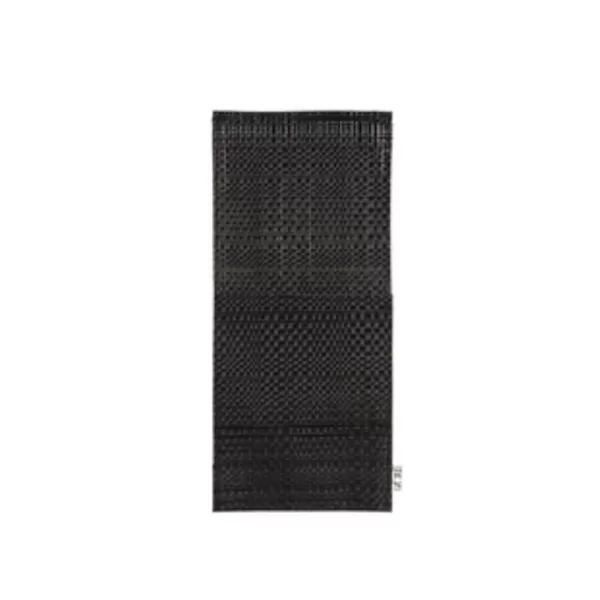 10IN X 4.5IN METROWEAVE POCKET - RANDOM WEAVE BLACK