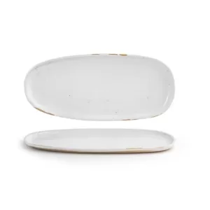 11IN OVAL ARTEFACT PLATE - ASH