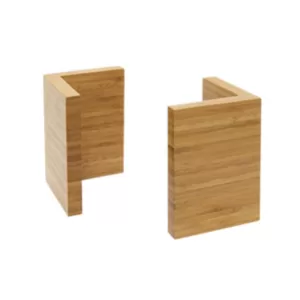 ELEVADORES EN FORMA DE L DE BAMBU DE 6.25PLG