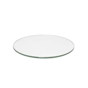 TABLERO DE VIDRIO REDONDO TRANSPARENTE DE 14PLG