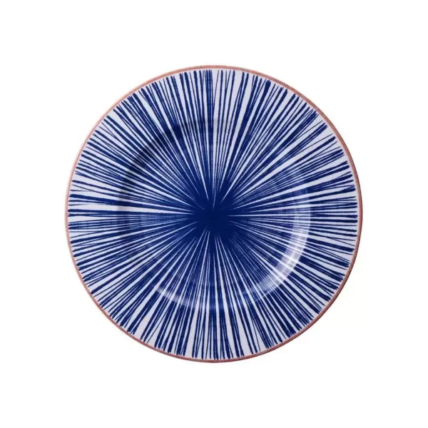 PLATO REDONDO DE PORCELANA ABSTRATTA 11PLG