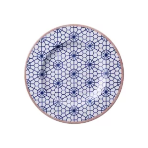 PLATO REDONDO DE PORCELANA ABSTRATTA 8.3PLG