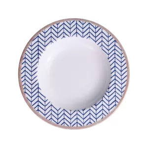 PLATO HONDO DE PORCELANA  ABSTRATTA  9PLG