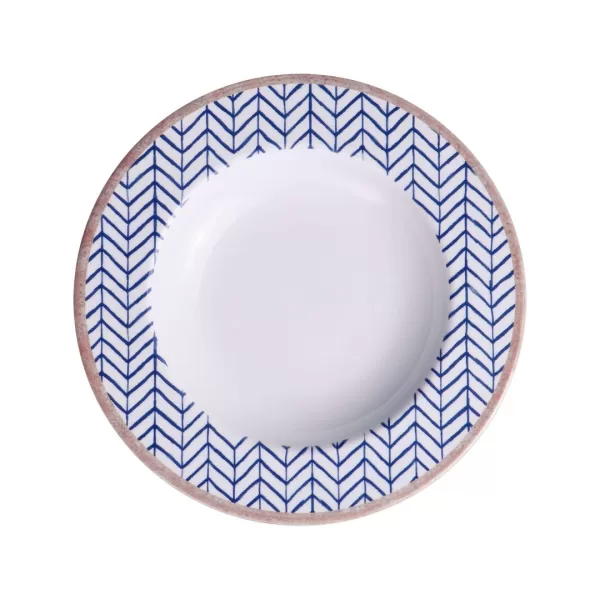 PLATO HONDO DE PORCELANA  ABSTRATTA  9PLG