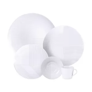 JUEGO DE VAJILLA GRID PORCELANA DE 20 PIEZAS