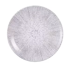 PLATO REDONDO DE PORCELANA DIAMANTINA 11.8PLG