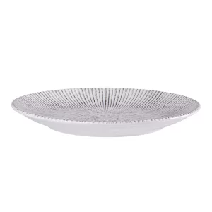 PLATO REDONDO DE PORCELANA DIAMANTINA 10.6PLG