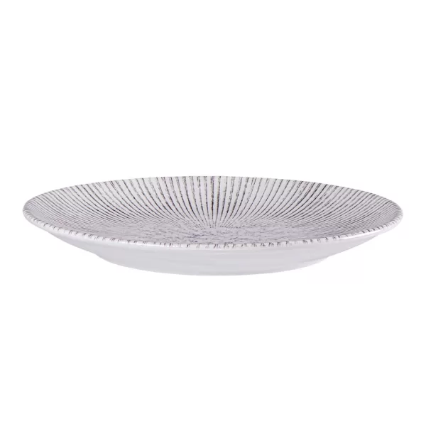 PLATO REDONDO DE PORCELANA DIAMANTINA 10.6PLG