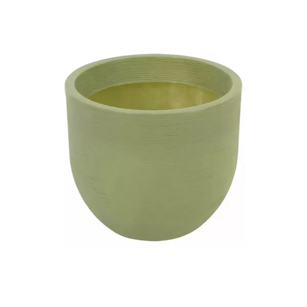 LAOS MACETA VERDE OLIVO 28CM