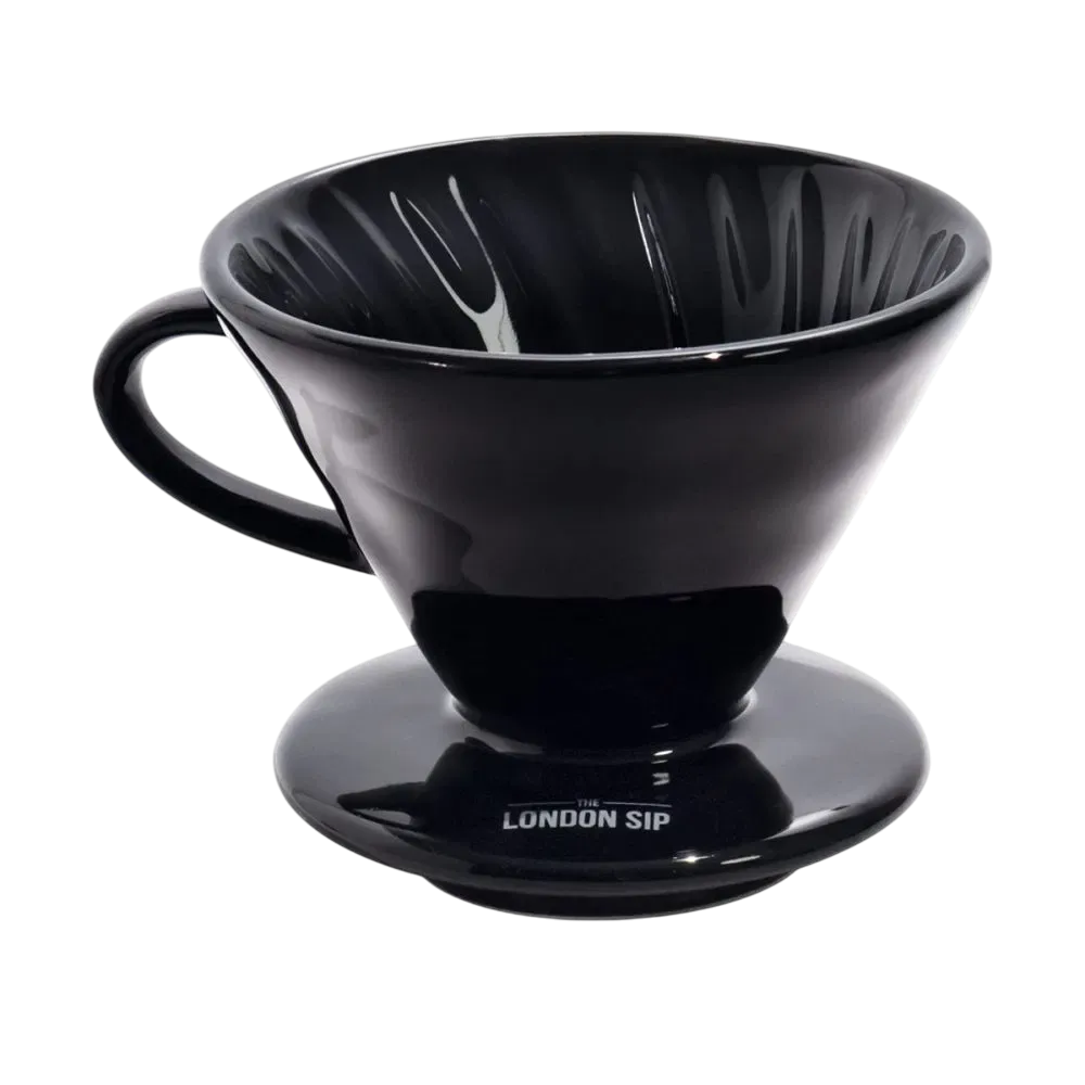 Accesorio cafetera de goteo en cerámica negra