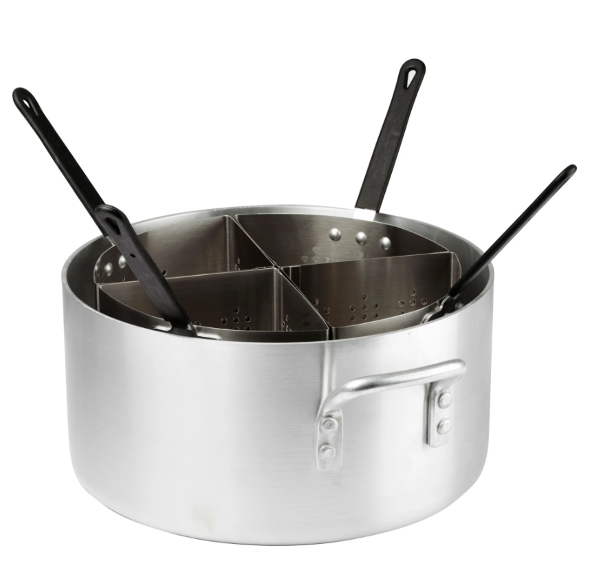 JUEGO DE 5 OLLA PASTA ALUMINIO