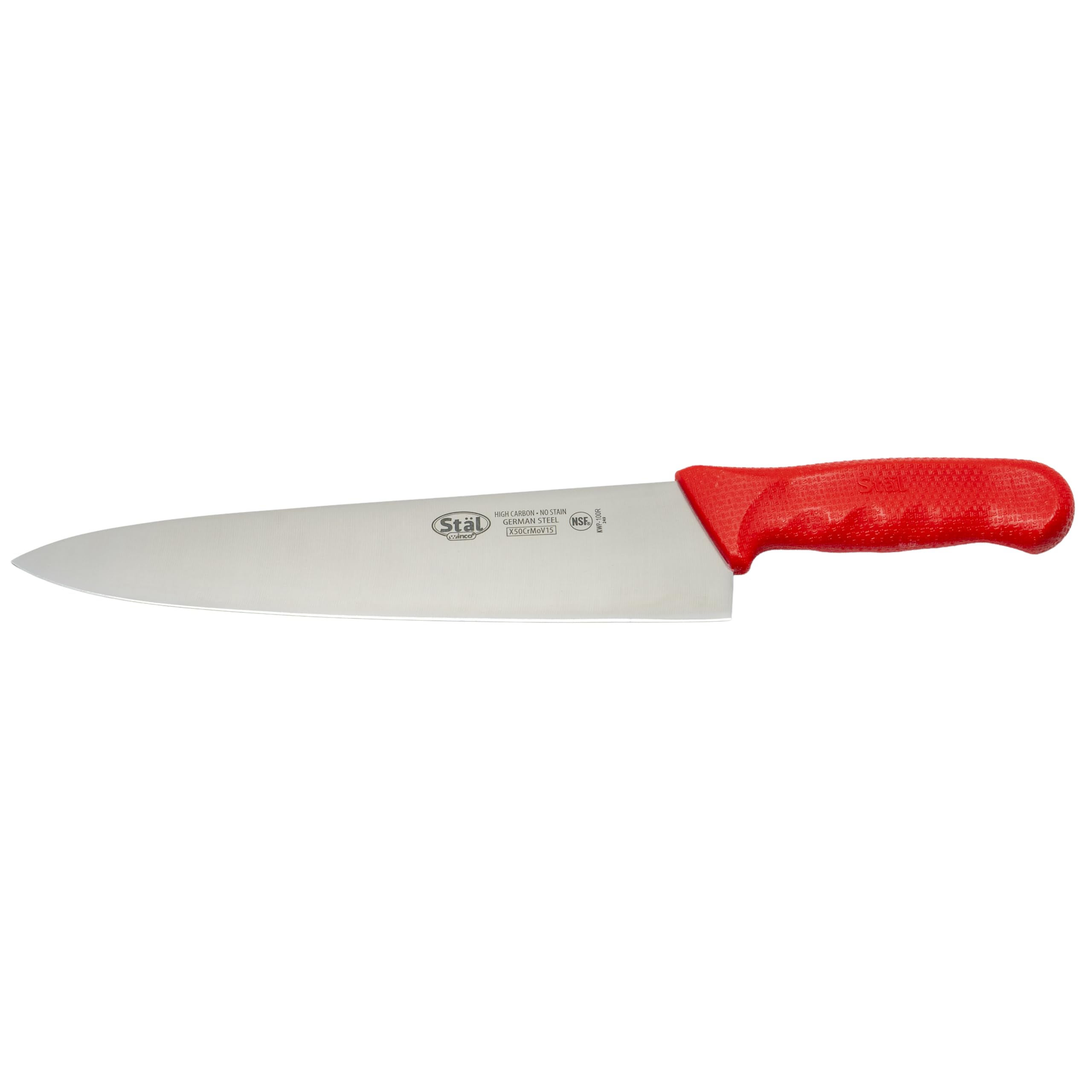 CUCHILLO DE CHEF ROJO 10 PULGADAS