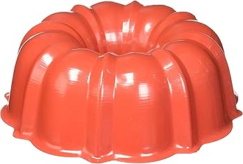 MOLDE PARA PASTEL BUNDT ROJO 12 TAZAS