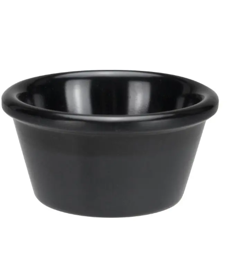 RAMEKIN MELAMINA NEGRO 1-1/2 ONZAS H/212F