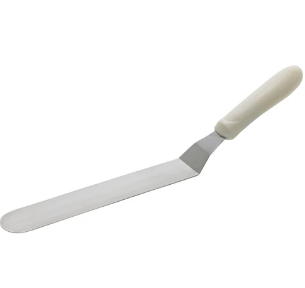 ESPATULA BETUN MANGO PLASTICO BLANCO 9 PULGADAS