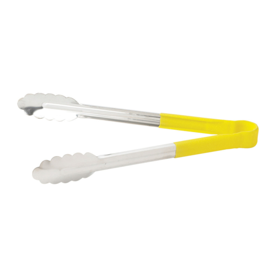 PINZA INOXIDABLE MANGO PLASTICO AMARILLO 9 PULGADAS