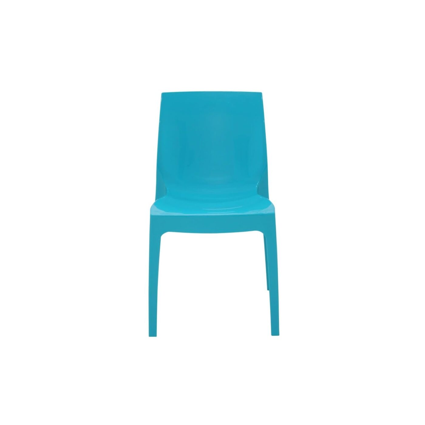 SILLA SUMMA ALICE BRILLO EN POLIPROPILENO AZUL