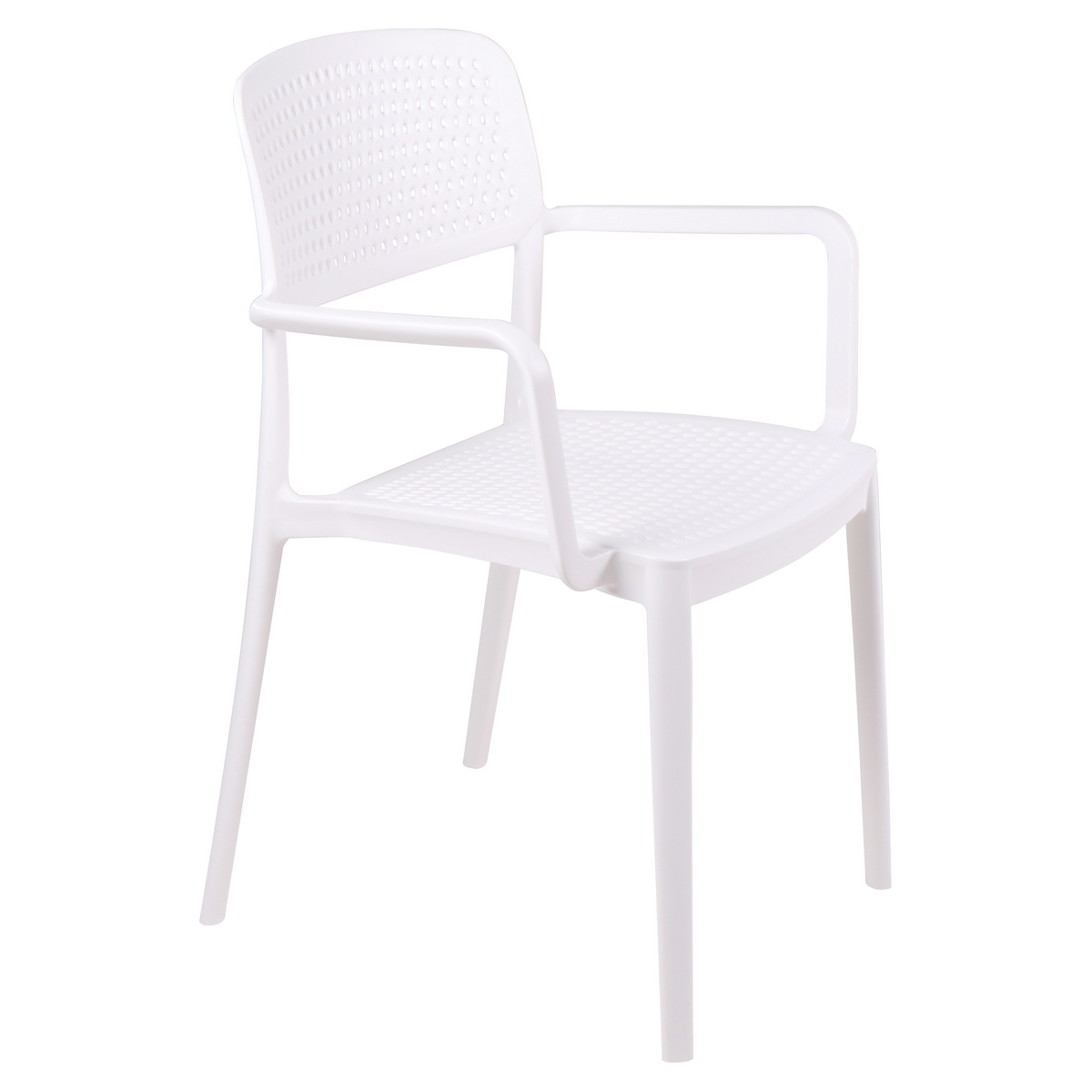 SILLA SUMMA SERENA EN POLIPREPILENO BLANCO CON BRAZOS