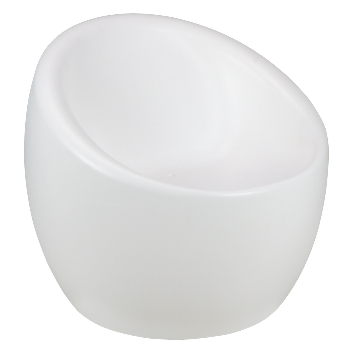 SILLÓN OCA EN POLIETILENO BLANCO
