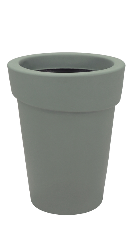 MACETA GIPSY EN POLITELINO VERDE 70 CM