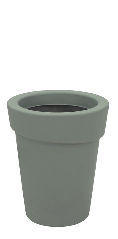 MACETA GIPSY EN POLITILENO VERDE 55 CM